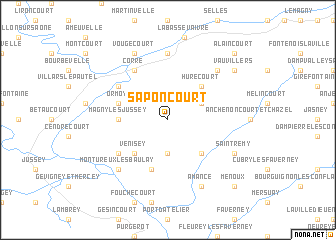 map of Saponcourt
