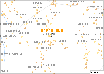 map of Saprāwāla