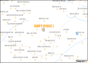 map of Šaptinovci