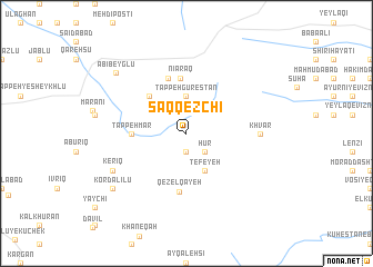 map of Saqqezchī