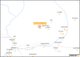 map of Sarābād