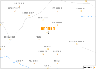 map of Saraba