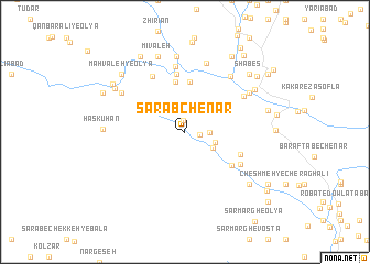 map of Sarāb Chenār