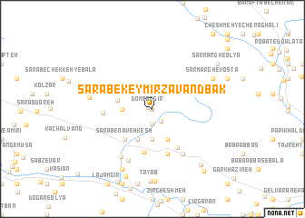 map of Sarāb-e Key Mīrzāvandbak