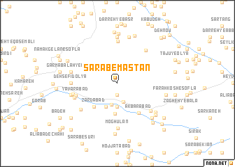 map of Sarāb-e Mastān