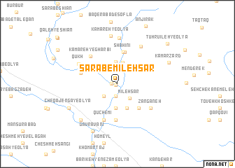 map of Sarāb-e Mīleh Sar