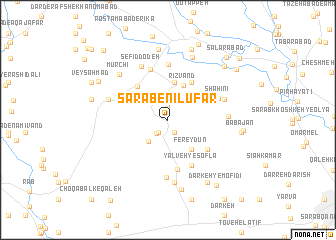 map of Sarāb-e Nīlūfar