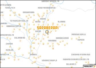 map of Sarāb-e Pāpī