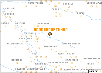 map of Sarāb-e Roftkhān