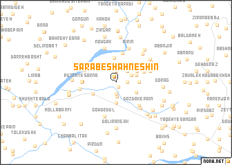 map of Sarāb-e Shāh Neshīn