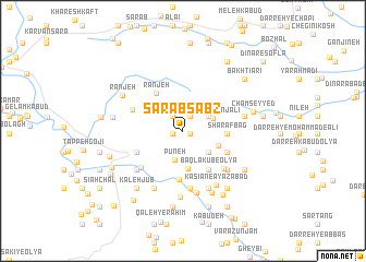 map of Sarāb Sabz