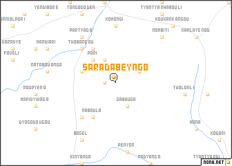 map of Saradabèyngo