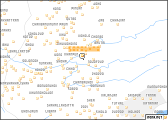 map of Sarādhna