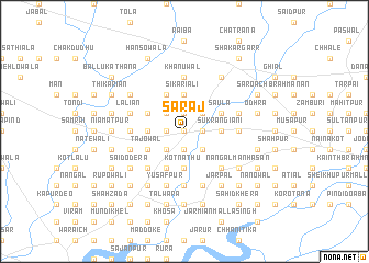 map of Sarāj