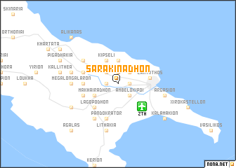 map of Sarakinádhon