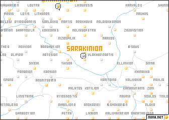 map of Sarakínion