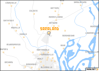 map of Saraland
