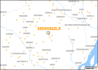 map of Saramodola