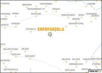 map of Sāramsāqolū
