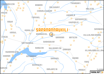 map of Sarānān Nau Kili