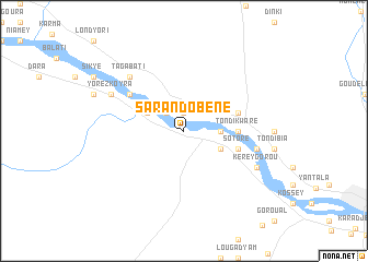 map of Sarando Béné