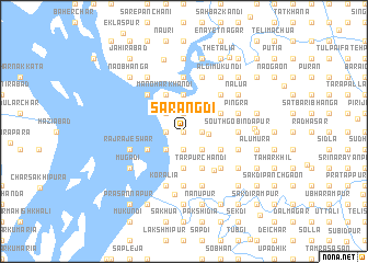 map of Sārangdi