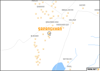 map of Sārang Khān