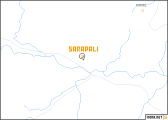 map of Sarāpāli