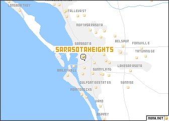 map of Sarasota Heights