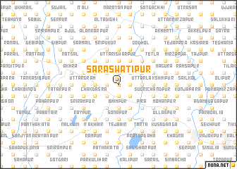 map of Saraswatipur