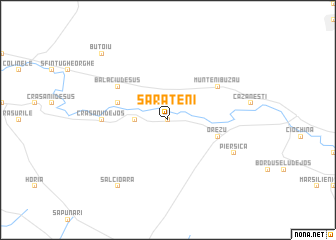 map of Sărăţeni