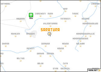 map of Sărătura