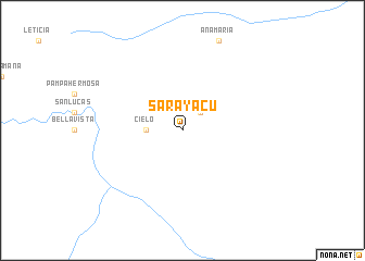 map of Sarayacu