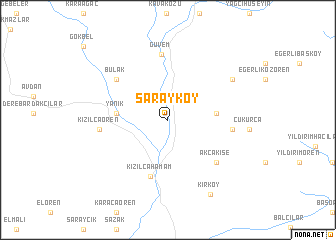 map of Sarayköy