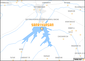 map of Saray-Kurgan