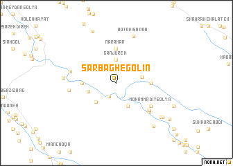 map of Sarbāgh-e Golīn