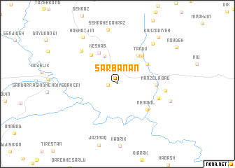 map of Sārbānān
