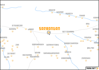 map of Sarbandān