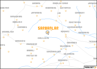 map of Sarbānlar