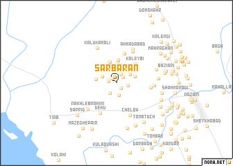 map of Sarbārān