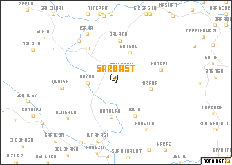 map of Sarbast