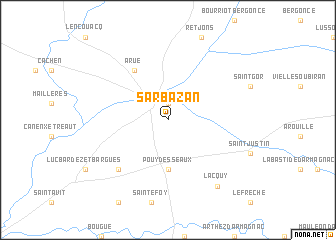 map of Sarbazan