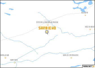 map of Sarbiewo