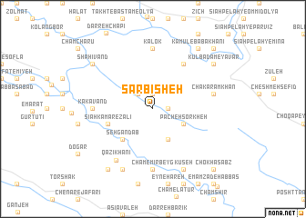 map of Sar Bīsheh