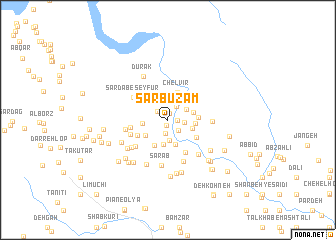 map of Sarbūzam