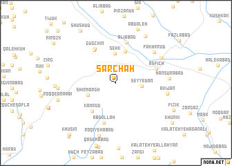 map of Sar Chāh