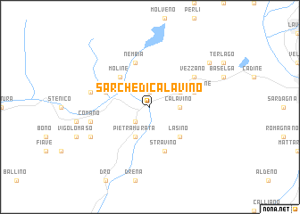 map of Sarche di Calavino