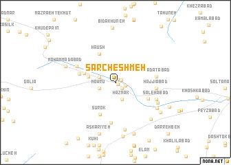 map of Sar Cheshmeh