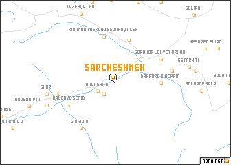 map of Sar Cheshmeh