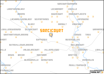 map of Sarcicourt